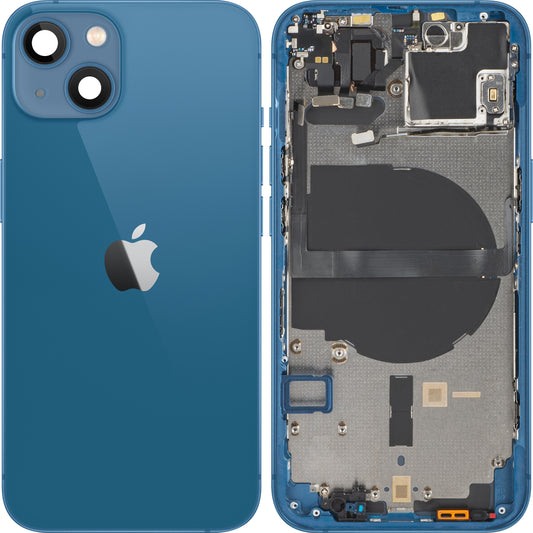 Apple iPhone 13 Batterieabdeckung, mit Mittelgehäuse, blau, Swap