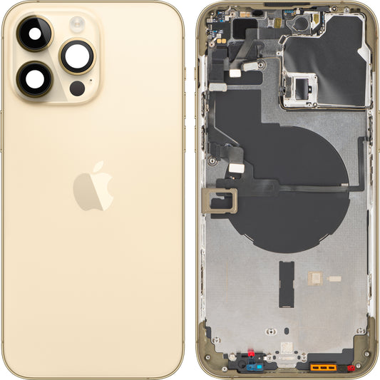Apple iPhone 14 Pro Max Batterieabdeckung, mit halbem Gehäuse, Gold, Swap