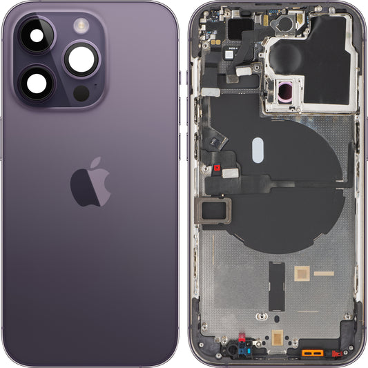 Apple iPhone 14 Pro Batterieabdeckung, mit halber Hülle, lila (Deep Purple), Swap