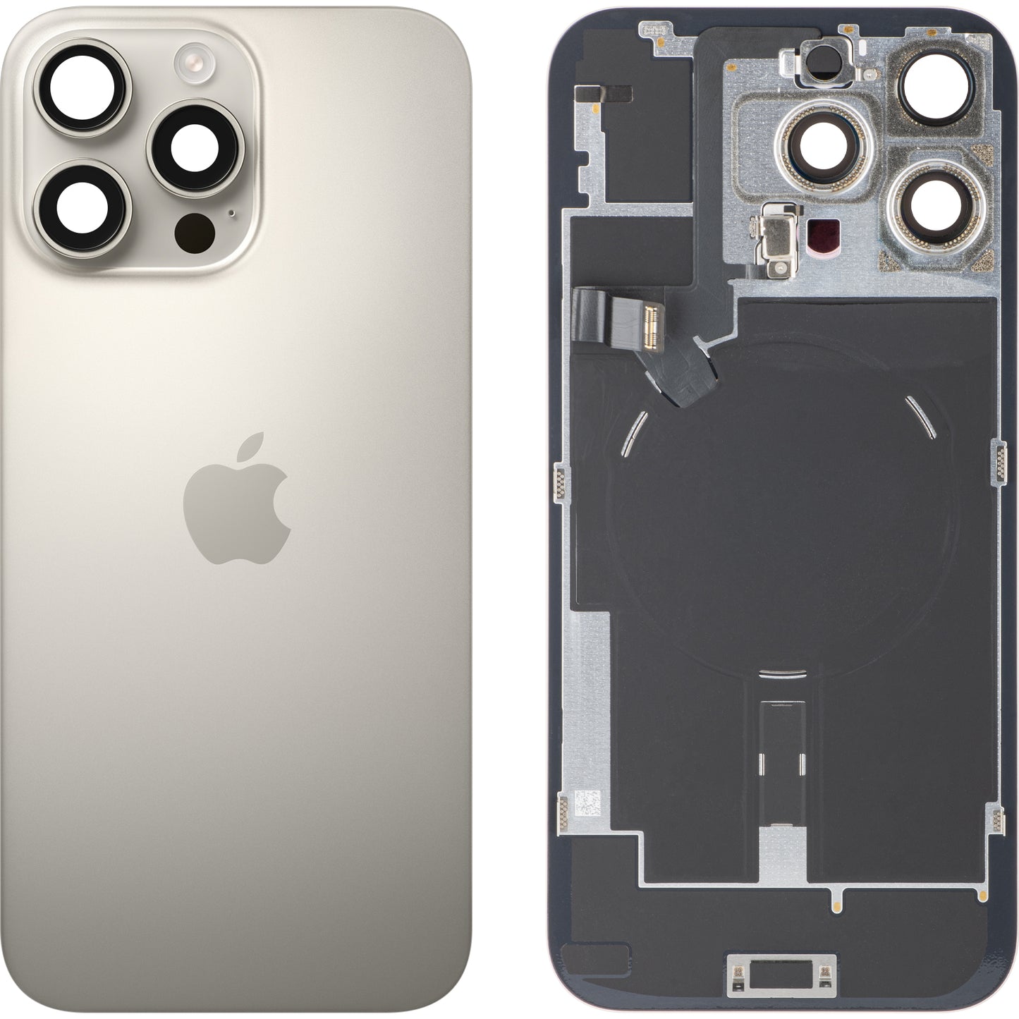 Akkuabdeckung Apple iPhone 16 Pro Max, Beige (Natural Titanium), Swap
