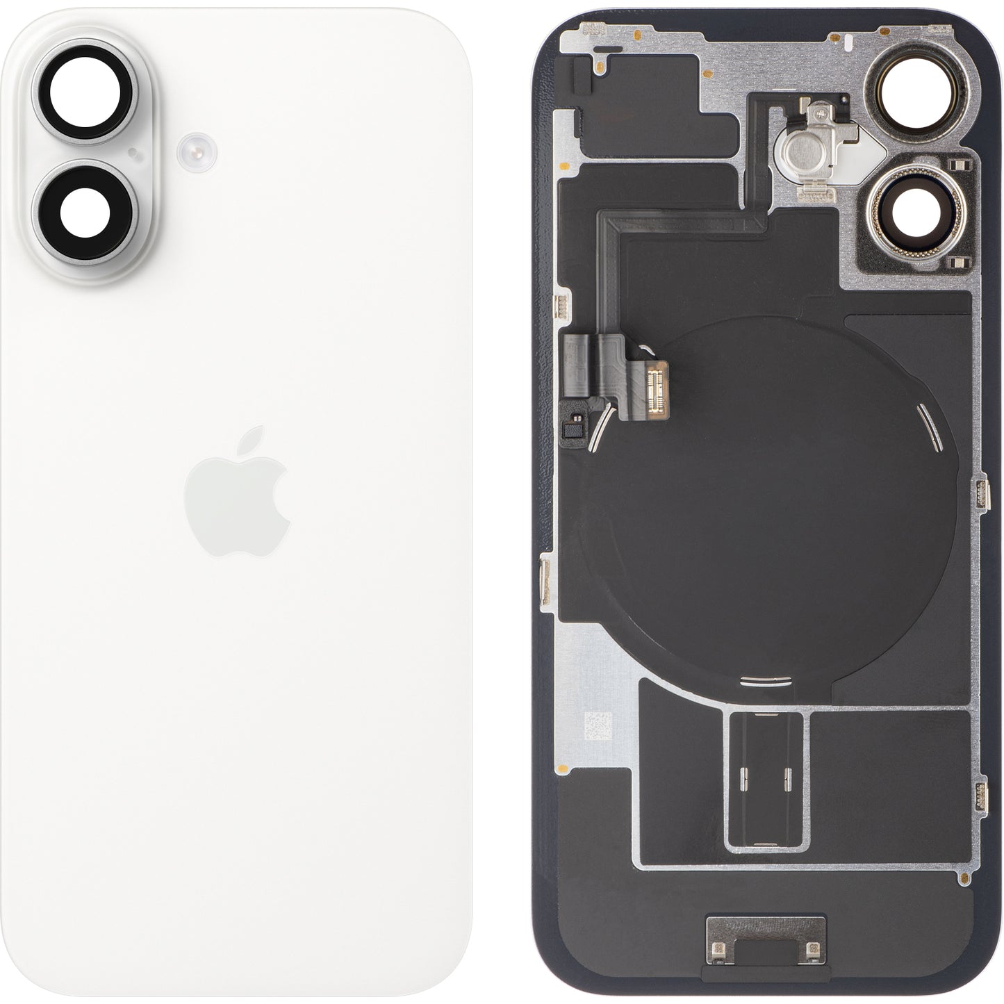 Apple iPhone 16 Batteriedeckel, Weiß, Premium Swap