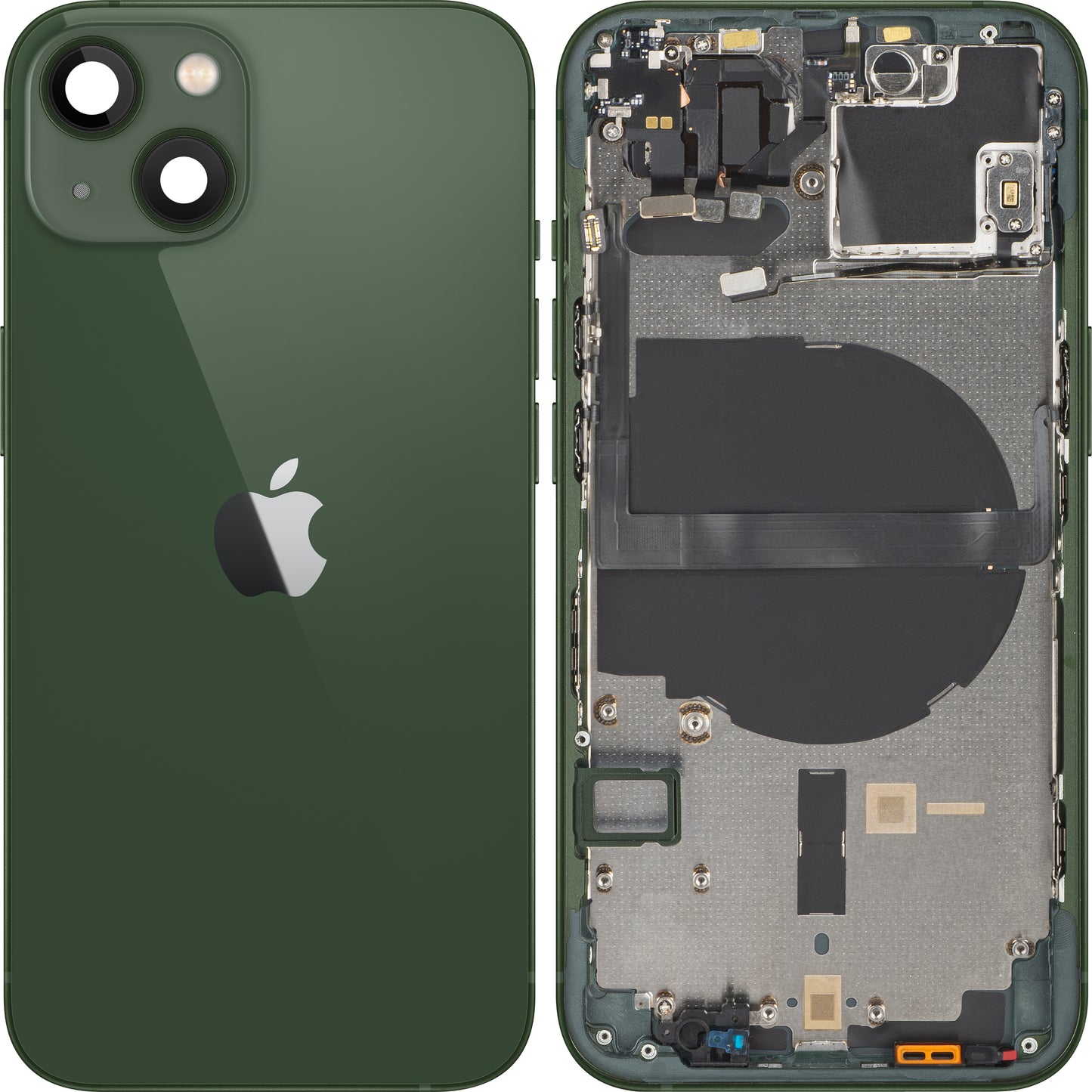 Couvercle de Batterie Apple iPhone 13, Avec Boîtier Central, Vert, Swap