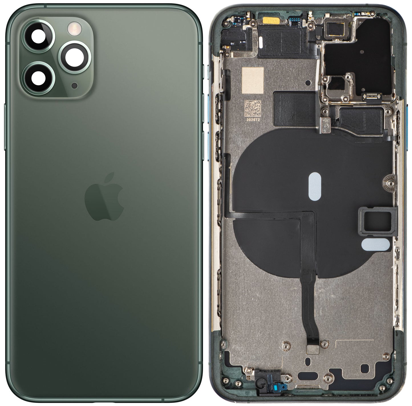 Couvercle de Batterie Apple iPhone 11 Pro, Avec Coque Centrale, Vert (Midnight Green), Échange