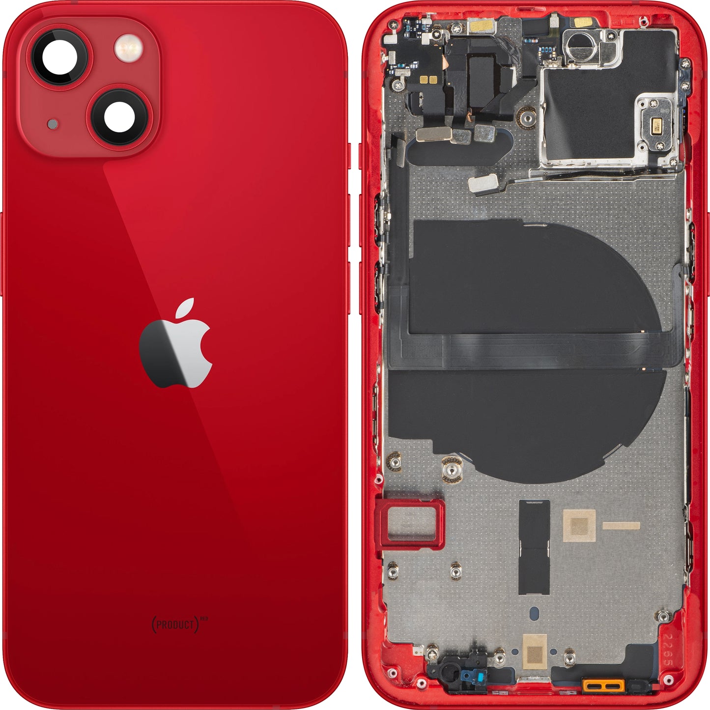 Akkuabdeckung Apple iPhone 13, mit Mittelgehäuse, Rot, Swap
