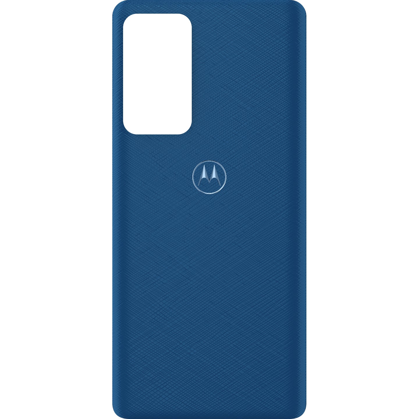 Motorola Edge 20 Pro Batterijklep, Blauw (Blue Vegan Leather), Service Pack 5S58C19373