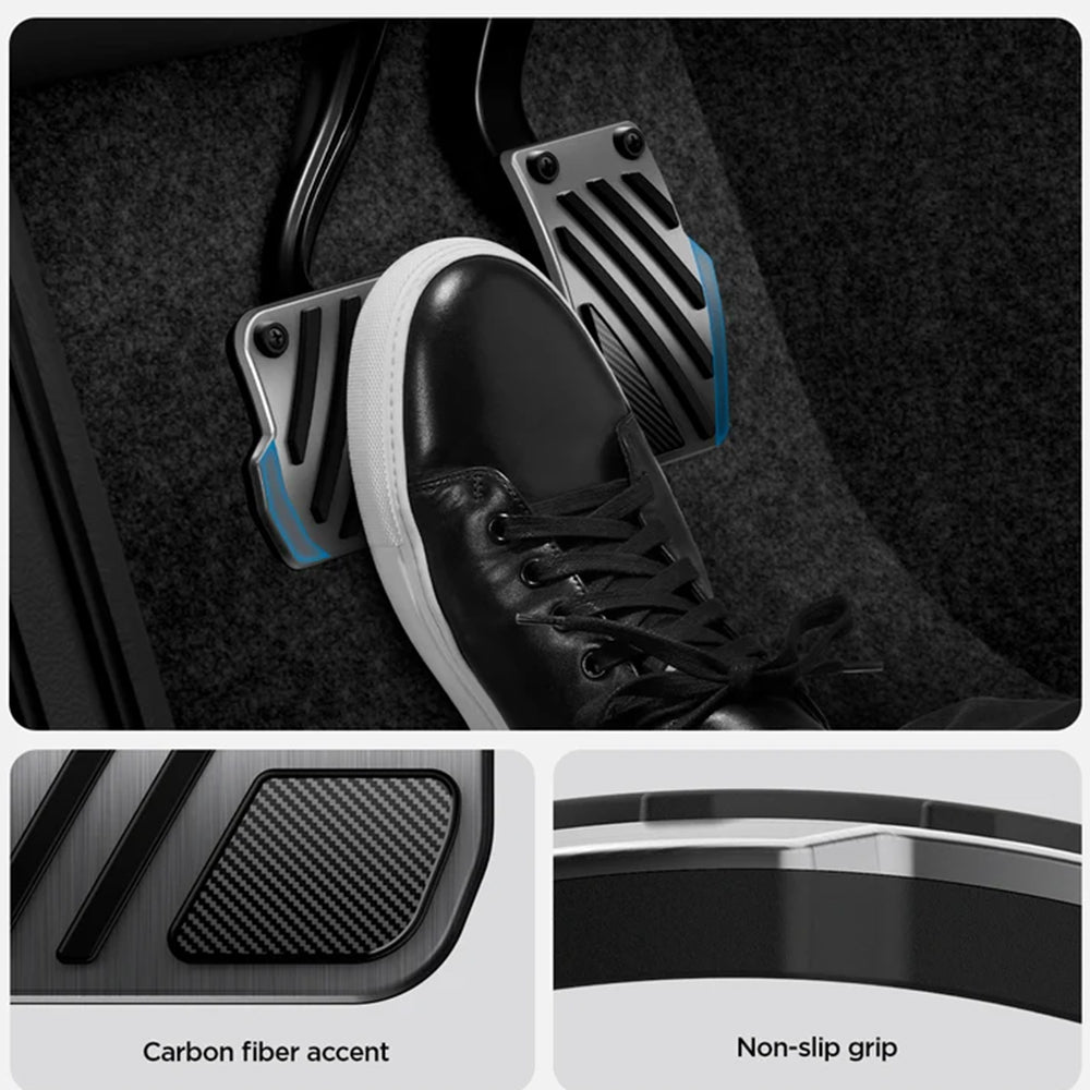 Couvre-pédales Auto Spigen Line Design TO200P pour Tesla Y / 3 ACP11627