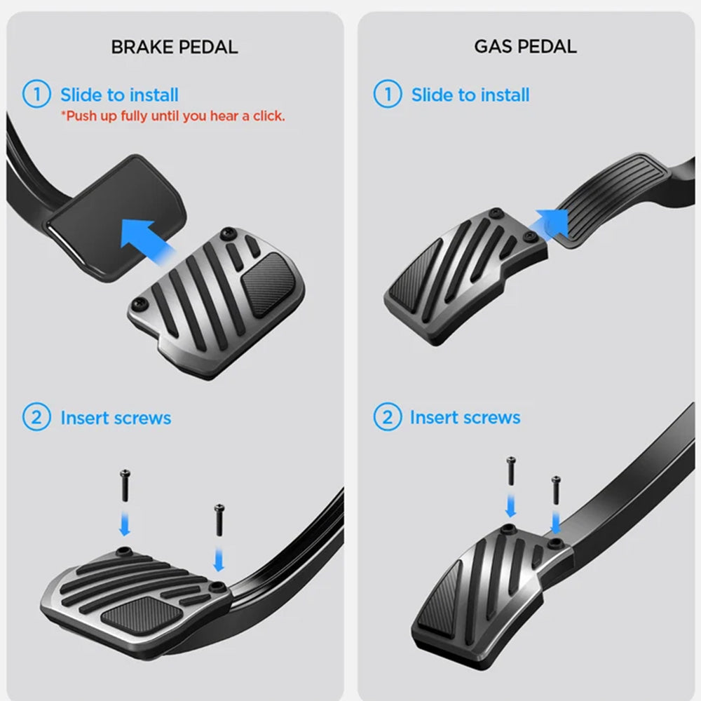 Couvre-pédales Auto Spigen Line Design TO200P pour Tesla Y / 3 ACP11627