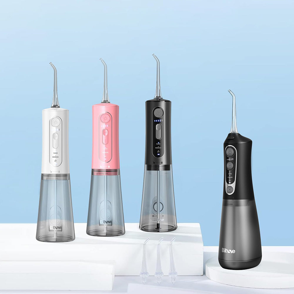 Tête de rechange pour irrigateur buccal Bitvae C2 / F30 / 304, lot de 4 pièces, transparent