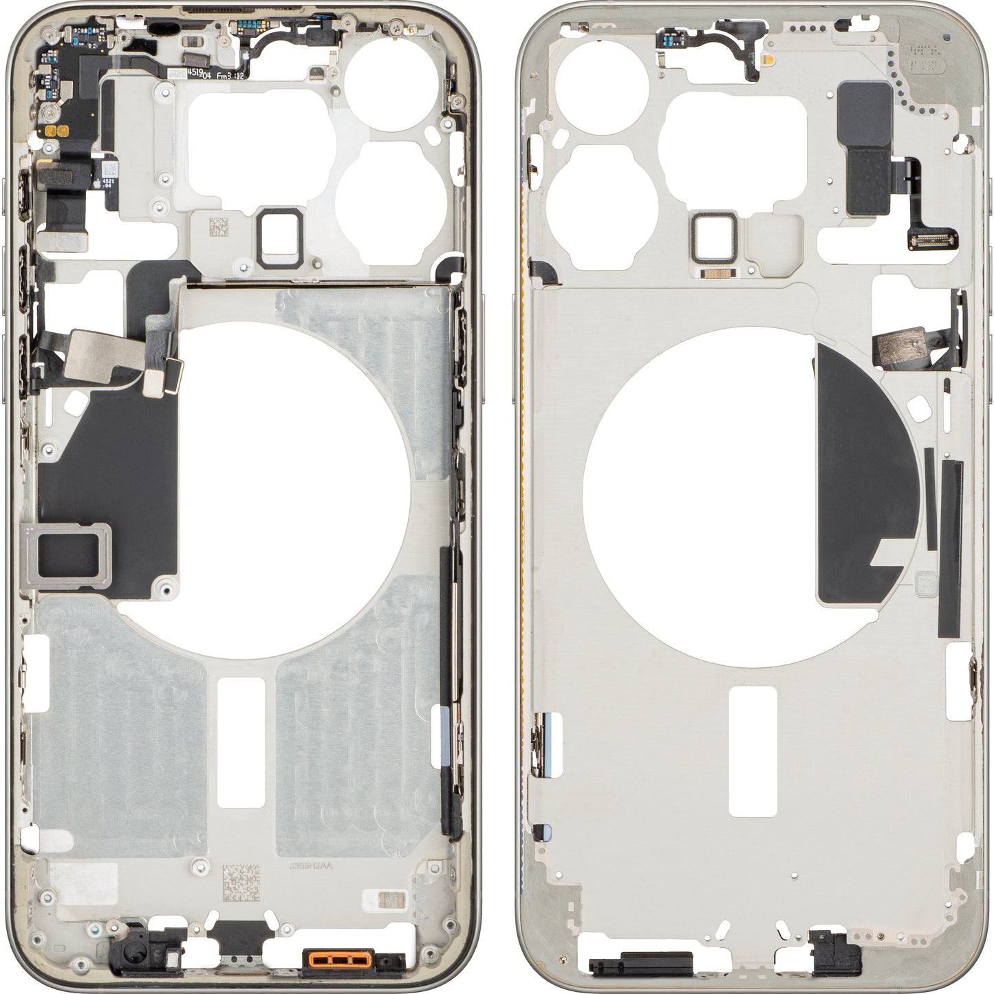 Mijloc Apple iPhone 15 Pro Max hoesje, Beige (Natuurlijk titanium), Swap