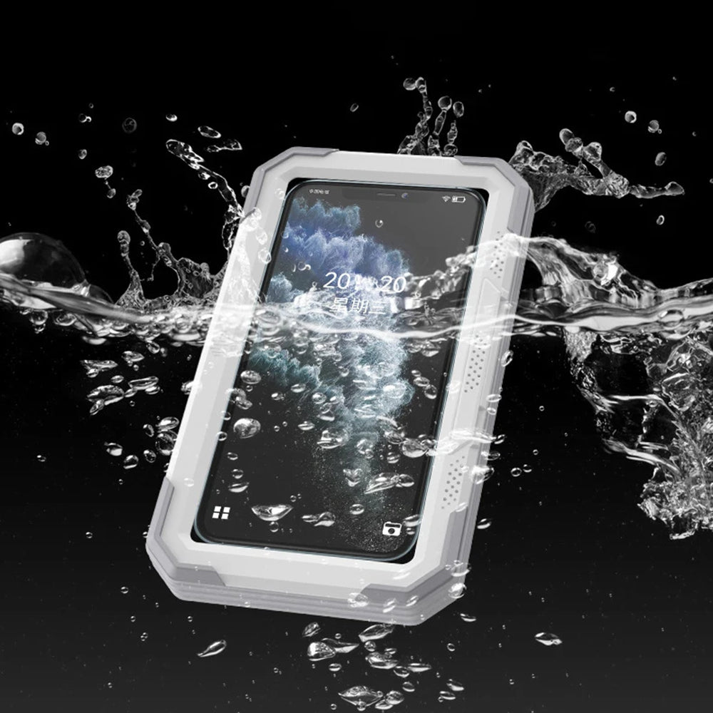 Coque Murale avec Membrane Tactile Techsuit LC-888 pour Téléphone, Étanche, Gris