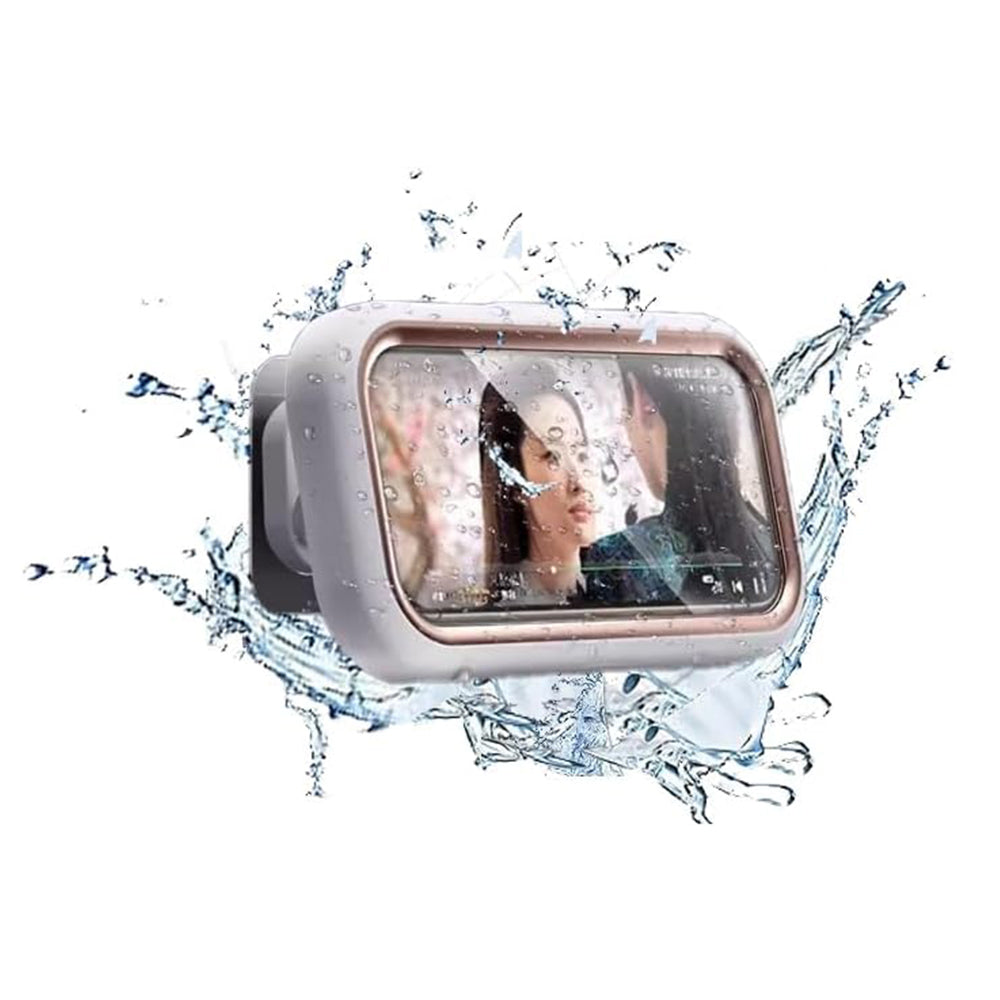 Coque Murale avec Membrane Tactile Techsuit LC-999 pour Téléphone, Étanche, Blanc Doré