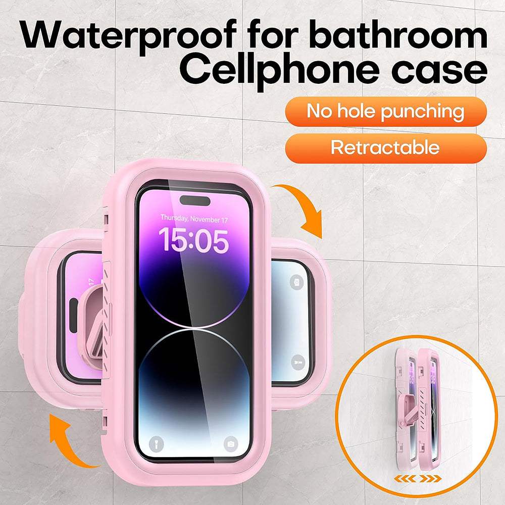 Coque Murale avec Membrane Tactile Techsuit LC-999 pour Téléphone, Étanche, Mauve