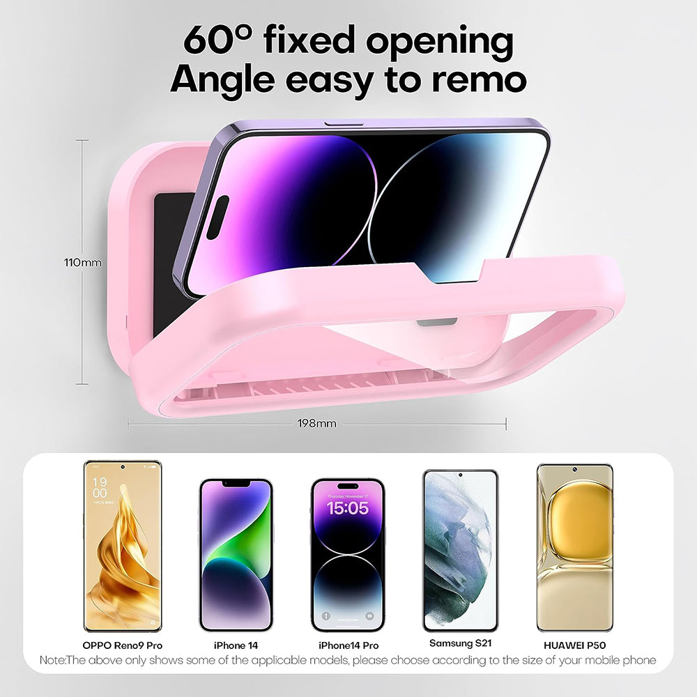 Coque Murale avec Membrane Tactile Techsuit LC-999 pour Téléphone, Étanche, Mauve