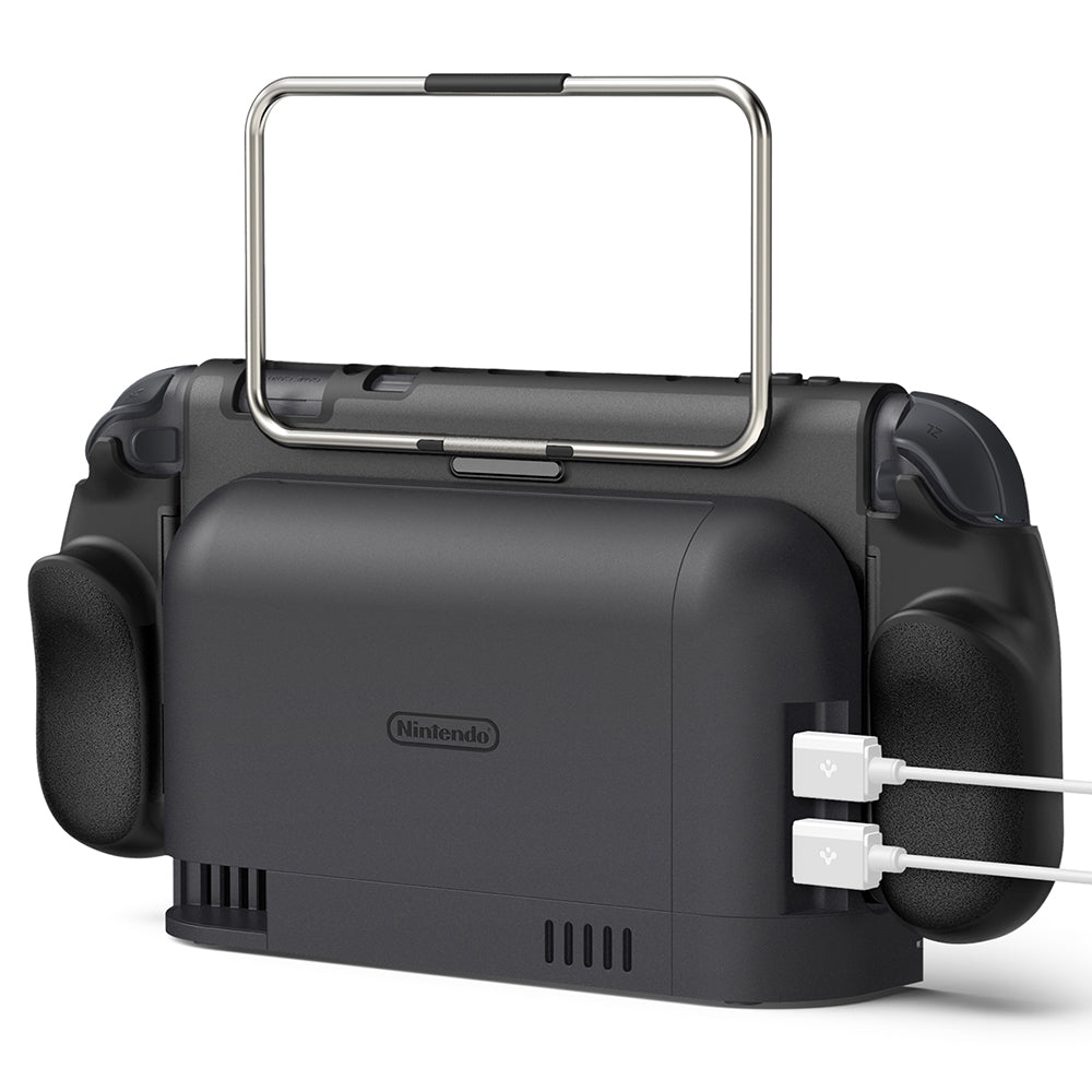 Spigen Dual Grip Pro Beschermhoes voor Nintendo Switch 2, Zwart ACS10196