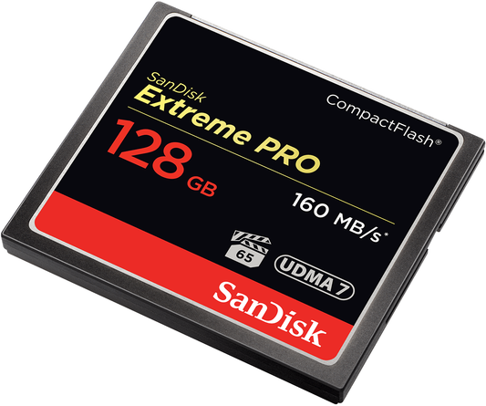 Carte mémoire CompactFlash SanDisk Extreme Pro, 128Gb, UDMA 7 SDCFXPS-128G-X46