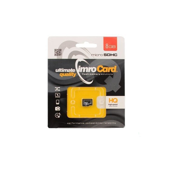 Carte Mémoire microSDHC Imro, 8Gb, Classe 10