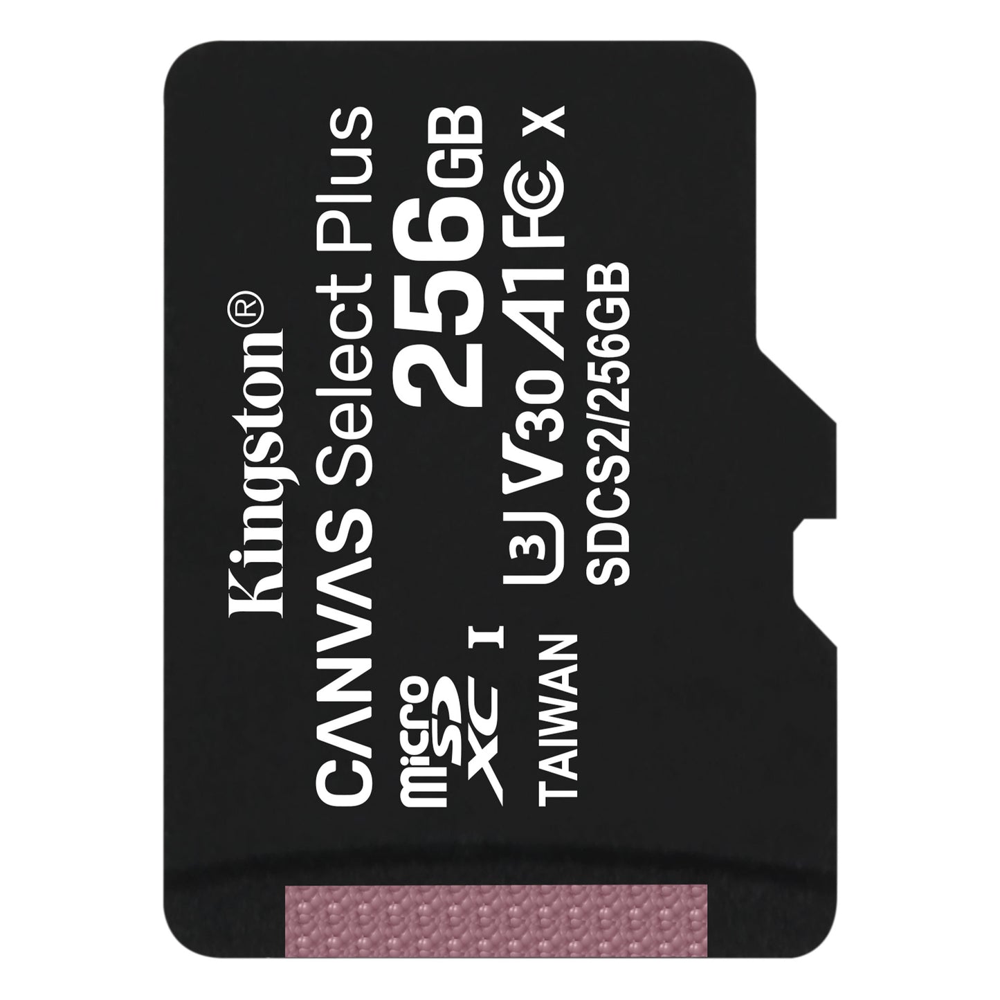 Carte mémoire microSDXC Kingston Canvas Select Plus Android A1, 256 Go, Classe 10 / UHS-1 U1 SDCS2/256GBSP