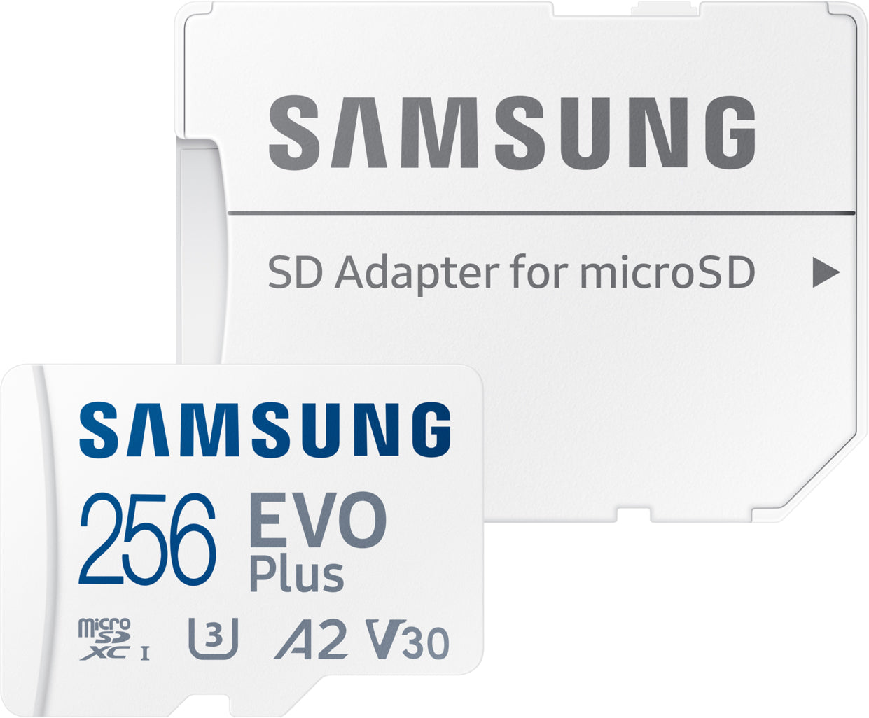 Samsung Evo Plus microSDXC Speicherkarte, 256Gb, Klasse 10 / UHS-1 U3, mit Adapter MB-MC256SA/EU