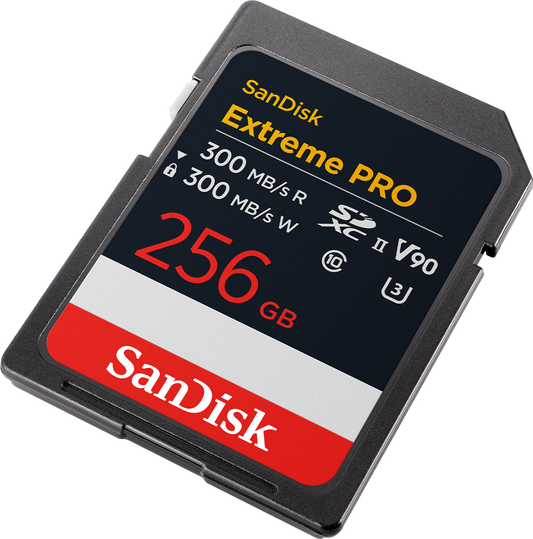 Carte Mémoire SDXC SanDisk Extreme Pro, 256Go, Classe 10 / UHS-2 U3 SDSDXDM-256G-GN4IN