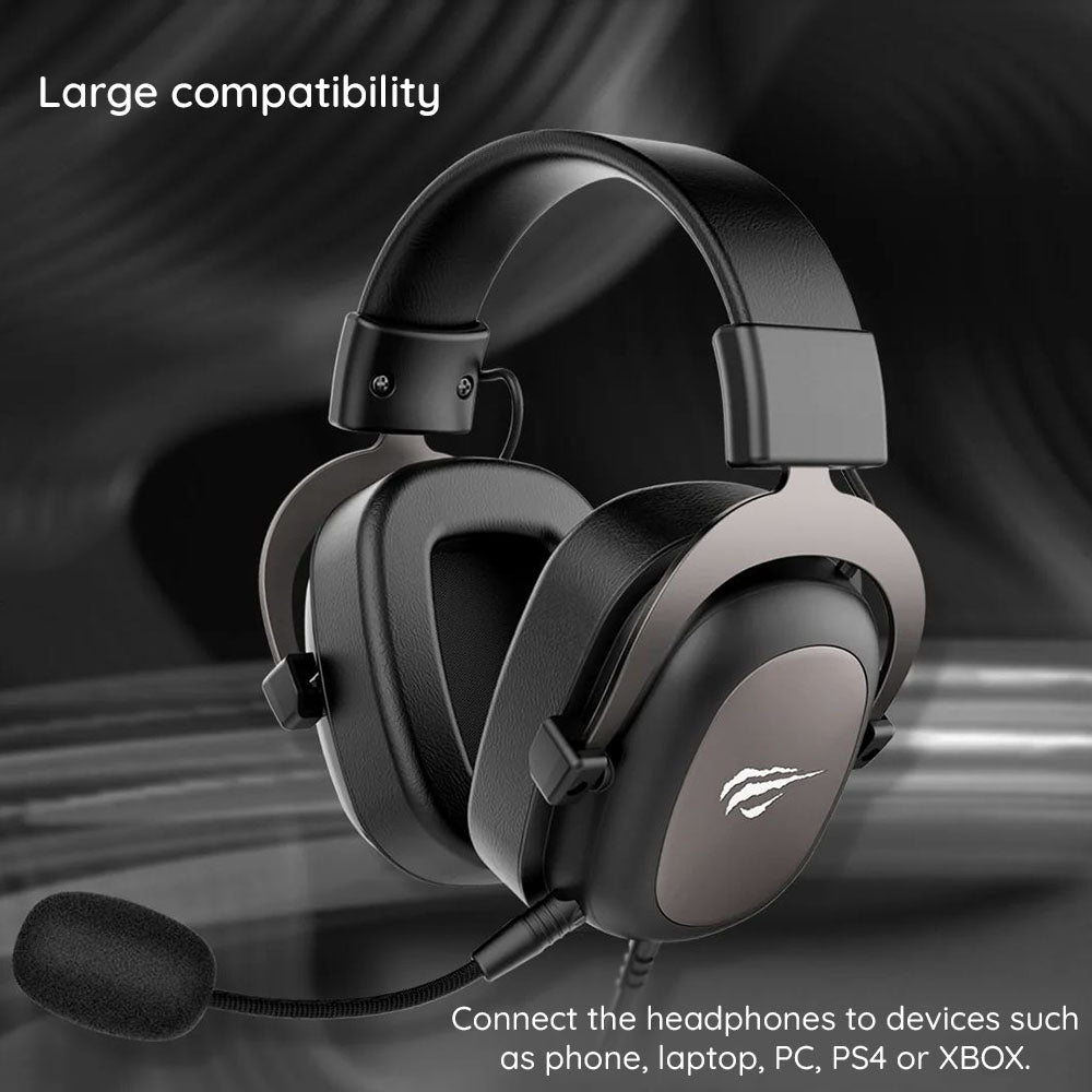 Gaming Kopfhörer 3.5mm HAVIT H2002D, 2m, Rot