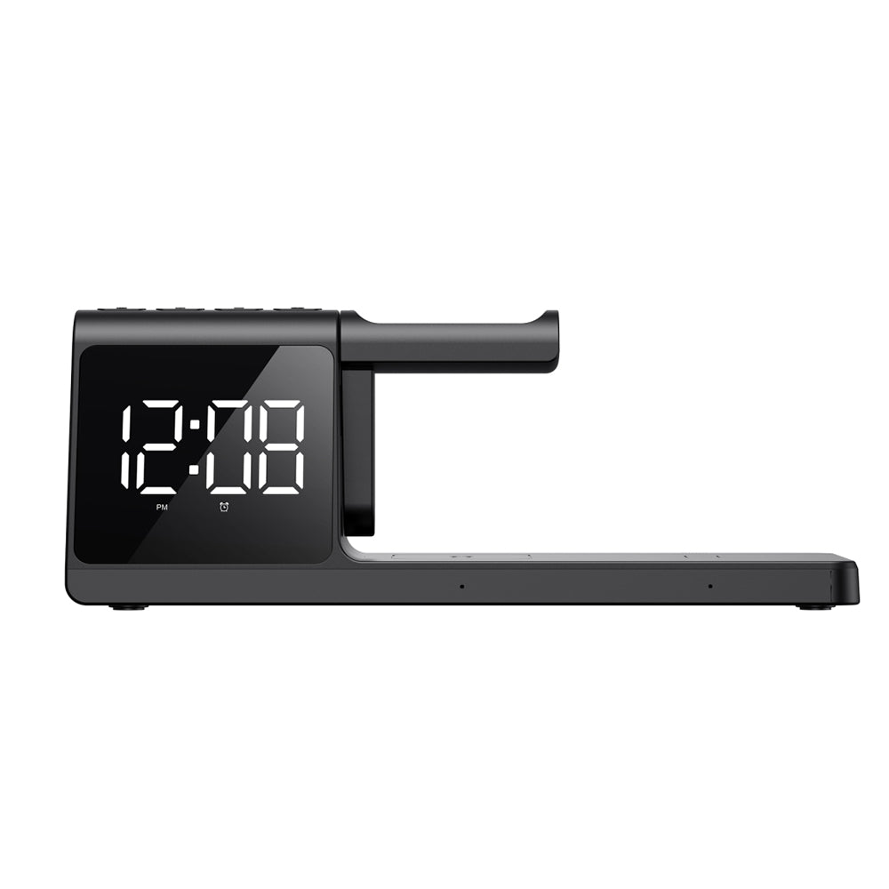 Digitale Klok HAVIT W3042 4in1 met Draadloze QI Oplading, Zwart