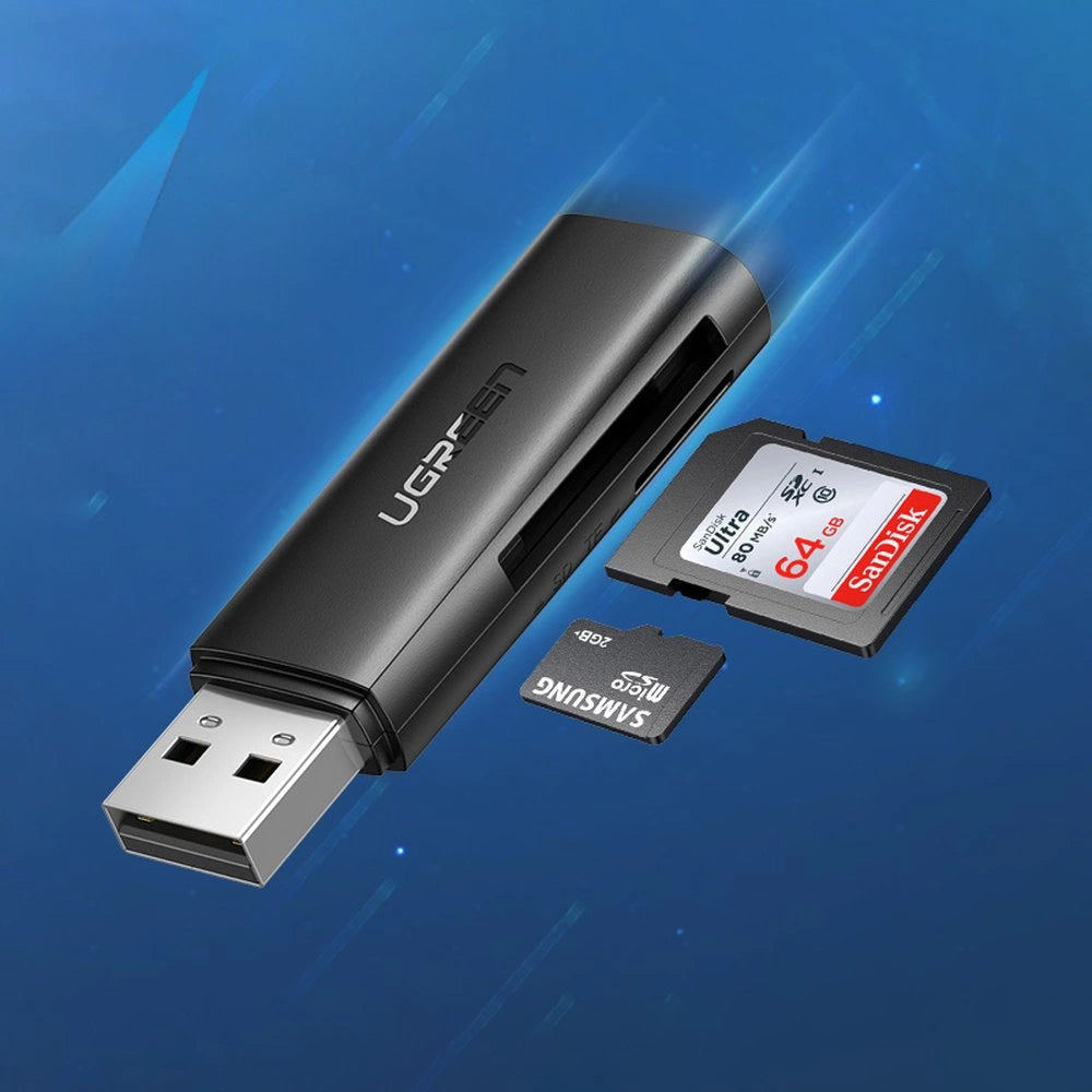 Kaartlezer USB 3.0 UGREEN CM264, SD - microSD, Zwart