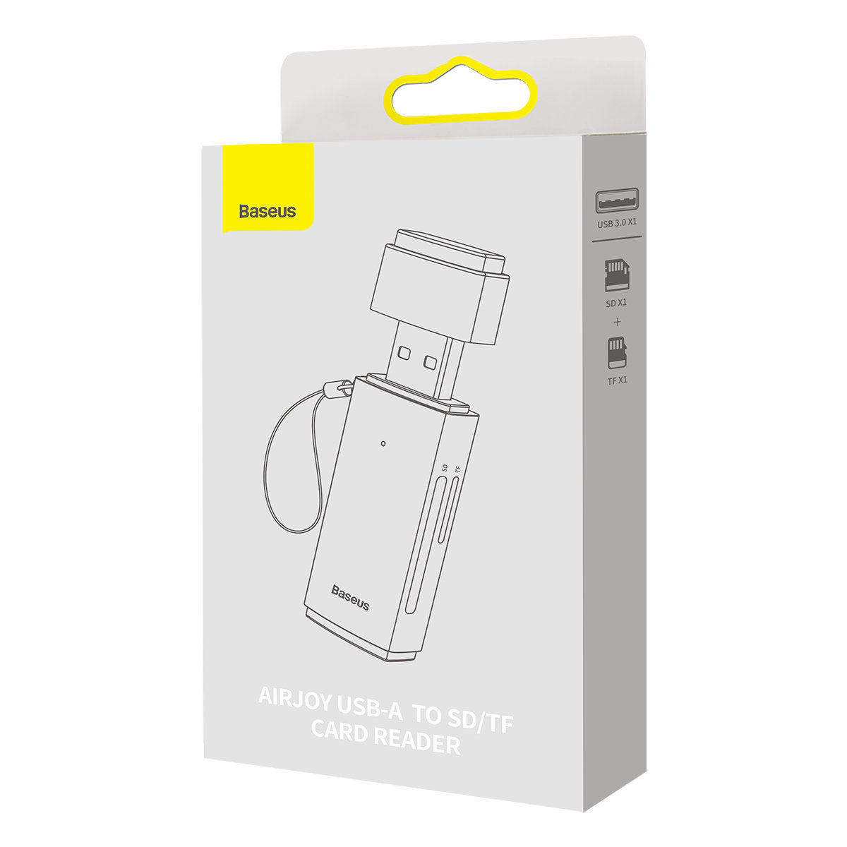 Baseus USB 3.0 Kartenleser | SD & microSD | Plug & Play | Grau