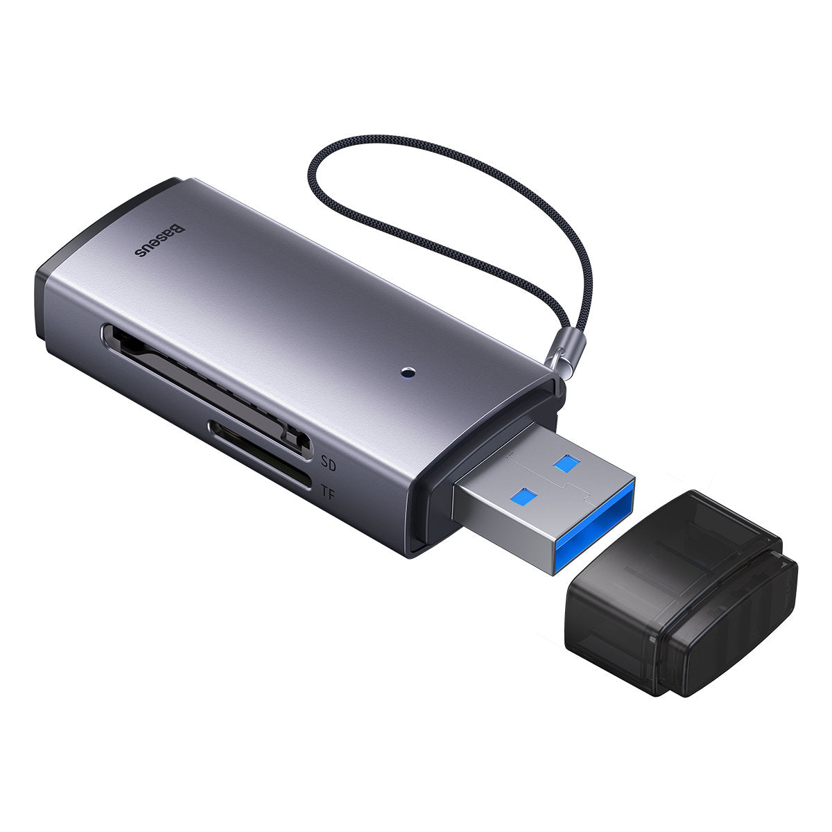 Baseus USB 3.0 Kartenleser | SD & microSD | Plug & Play | Grau
