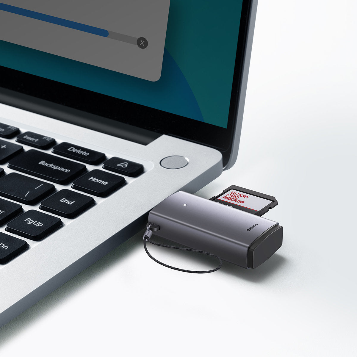 Baseus USB 3.0 Kartenleser | SD & microSD | Plug & Play | Grau