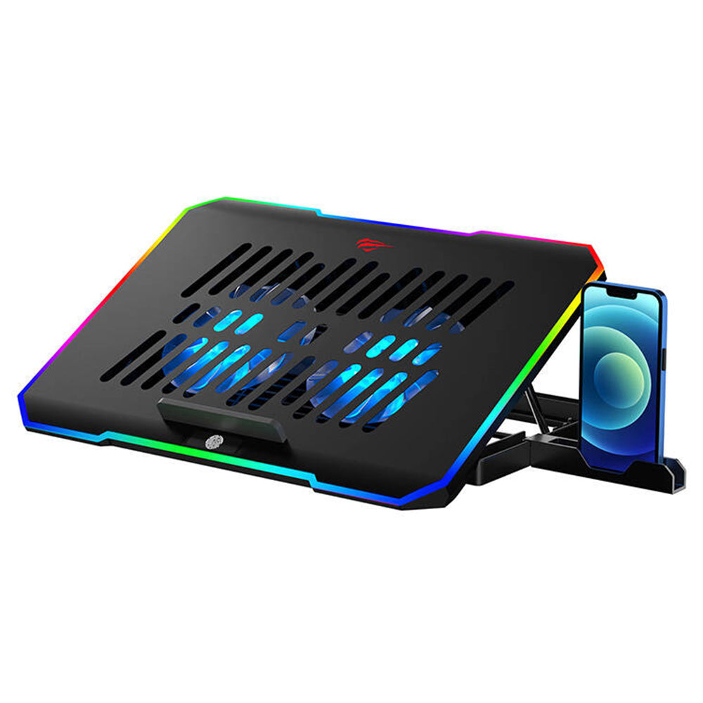 Refroidisseur HAVIT F2069 pour ordinateur portable 10 pouces - 16 pouces, Noir