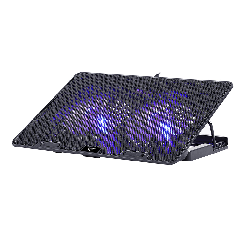 Refroidisseur HAVIT F2083 pour ordinateur portable 9 pouces - 17 pouces, Noir