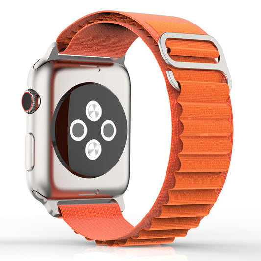 Techsuit W037 Herrengürtel für Apple Watch 42mm / 41mm / 40mm / 38mm Serie, Orange