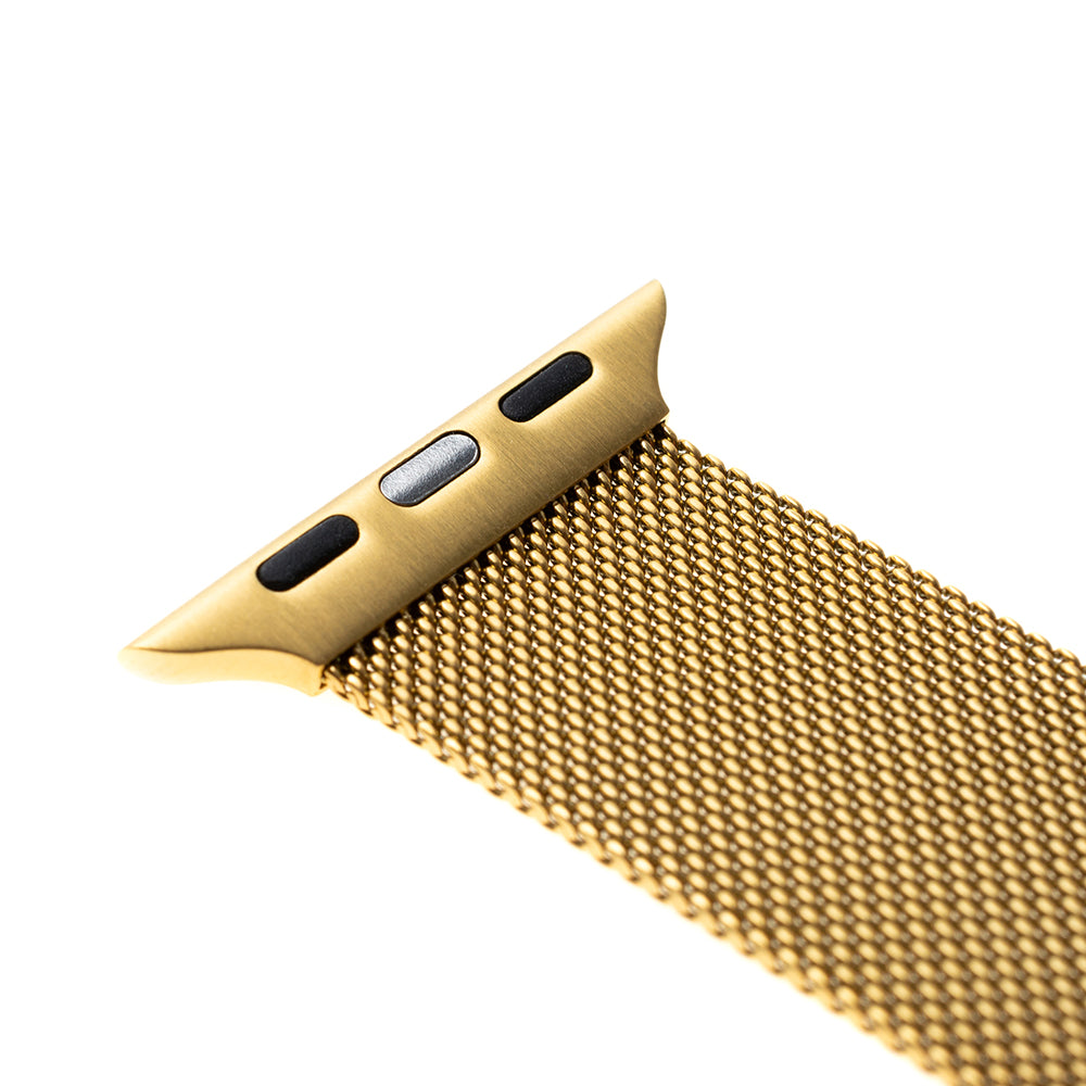 Fixed Mesh band voor Apple Watch 42mm / 41mm / 40mm / 38mm Series, Goudkleurig