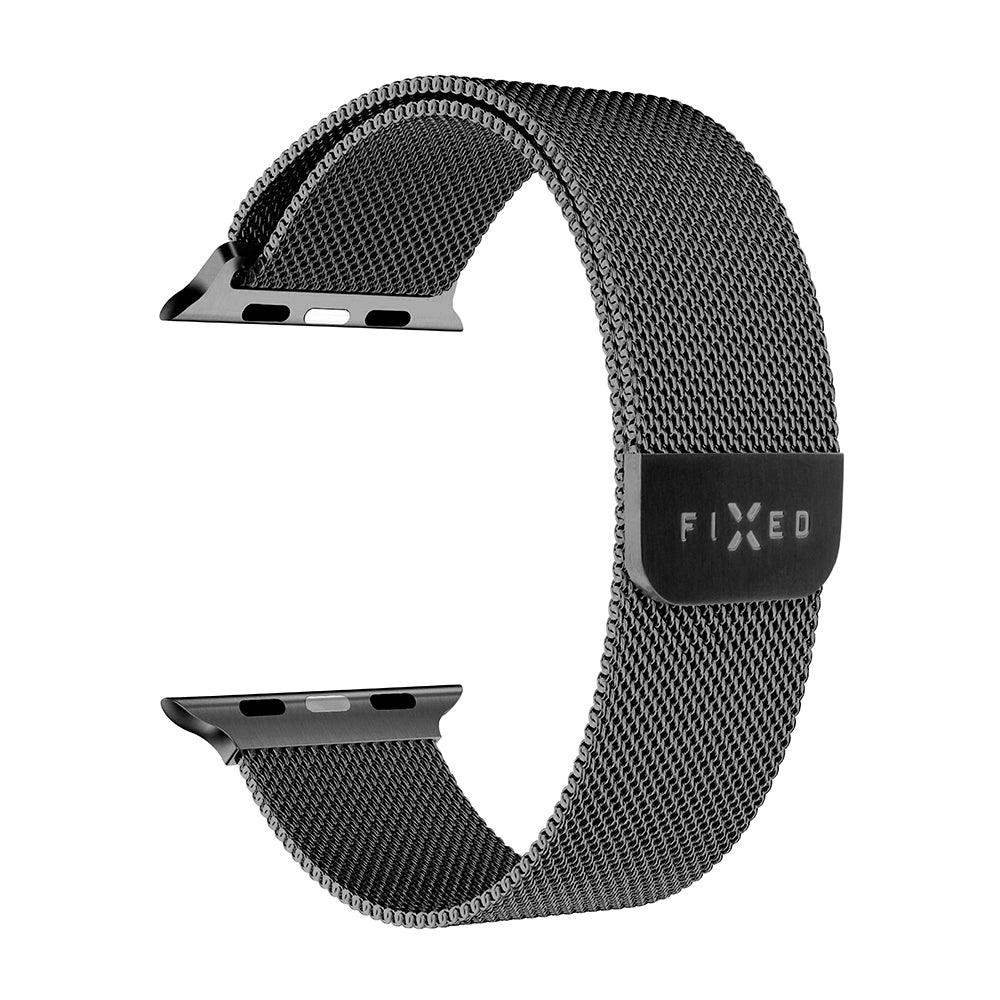 Fixed Mesh band voor Apple Watch 42mm / 41mm / 40mm / 38mm Series, Zwart