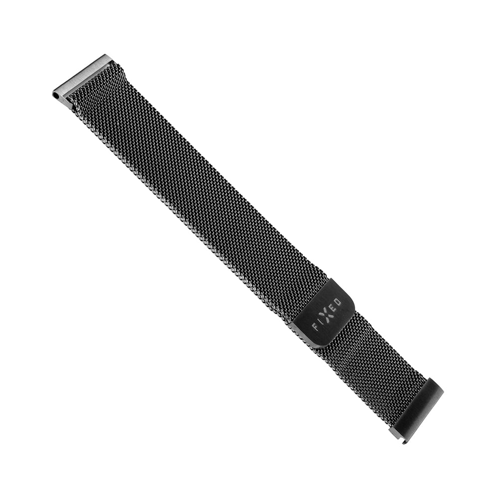 Fixed Mesh Armband für Huawei Watch / Xiaomi Watch Series, 22mm, Schwarz.