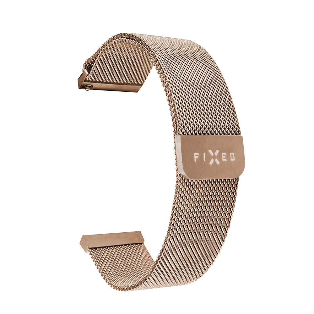 Fixed Mesh Armband für Samsung Galaxy Watch / Huawei Watch Series, 20mm, Roségold