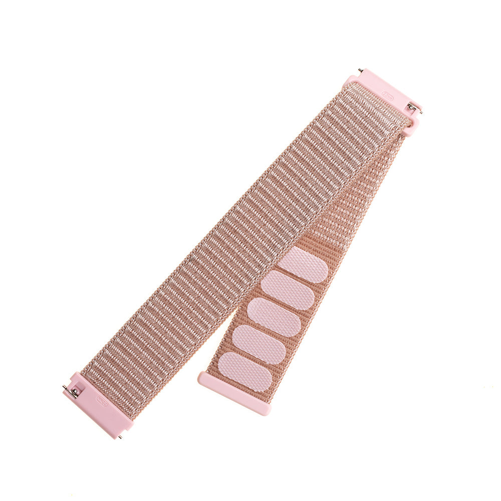 Bracelet Fixed Nylon pour Samsung Galaxy Watch / Huawei Watch Series, 20mm, Rose Doré.