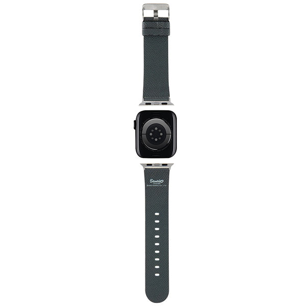 Hello Kitty Leather Kitty Head band voor Apple Watch 42mm / 41mm / 40mm / 38mm Series, Zwart