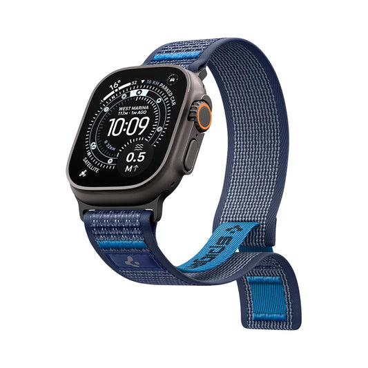 Spigen Athlex Air 2 band voor Apple Watch 49mm / 46mm / 45mm / 44mm Series, Marineblauw AMP10608