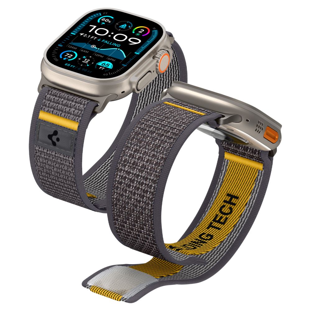 Spigen Athlex Air Armband für Apple Watch 49mm / 46mm / 45mm / 44mm Serie, Grau