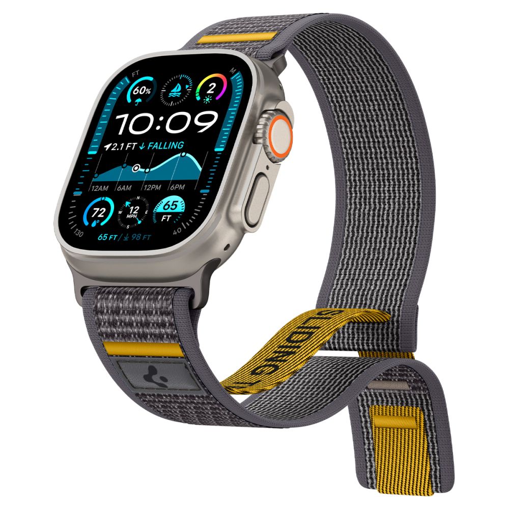 Spigen Athlex Air Armband für Apple Watch 49mm / 46mm / 45mm / 44mm Serie, Grau