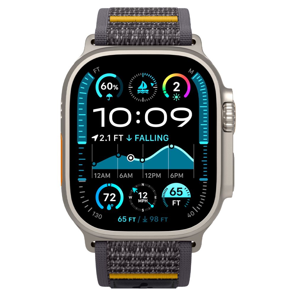 Spigen Athlex Air Armband für Apple Watch 49mm / 46mm / 45mm / 44mm Serie, Grau