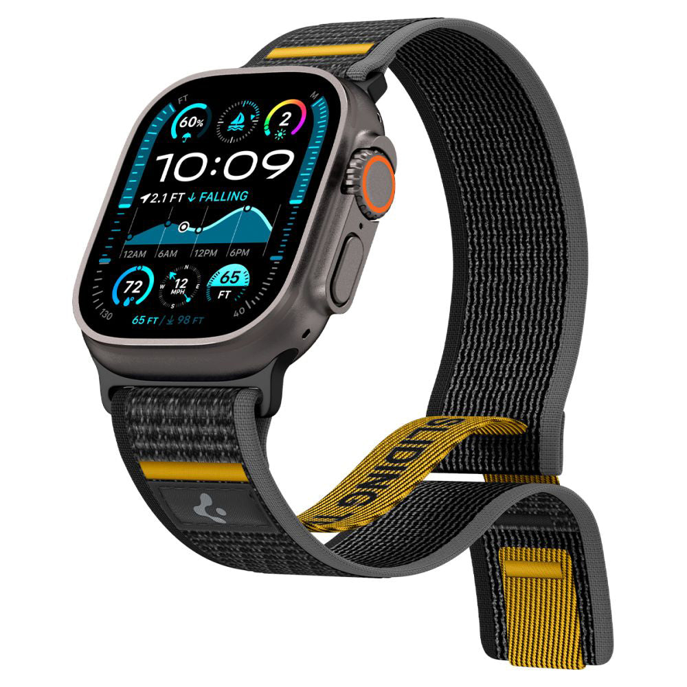 Spigen Athlex Air band voor Apple Watch 49mm / 46mm / 45mm / 44mm Series, Zwart AMP09033