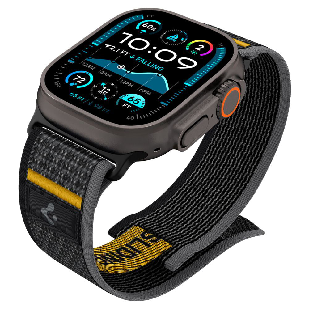 Spigen Athlex Air band voor Apple Watch 49mm / 46mm / 45mm / 44mm Series, Zwart AMP09033