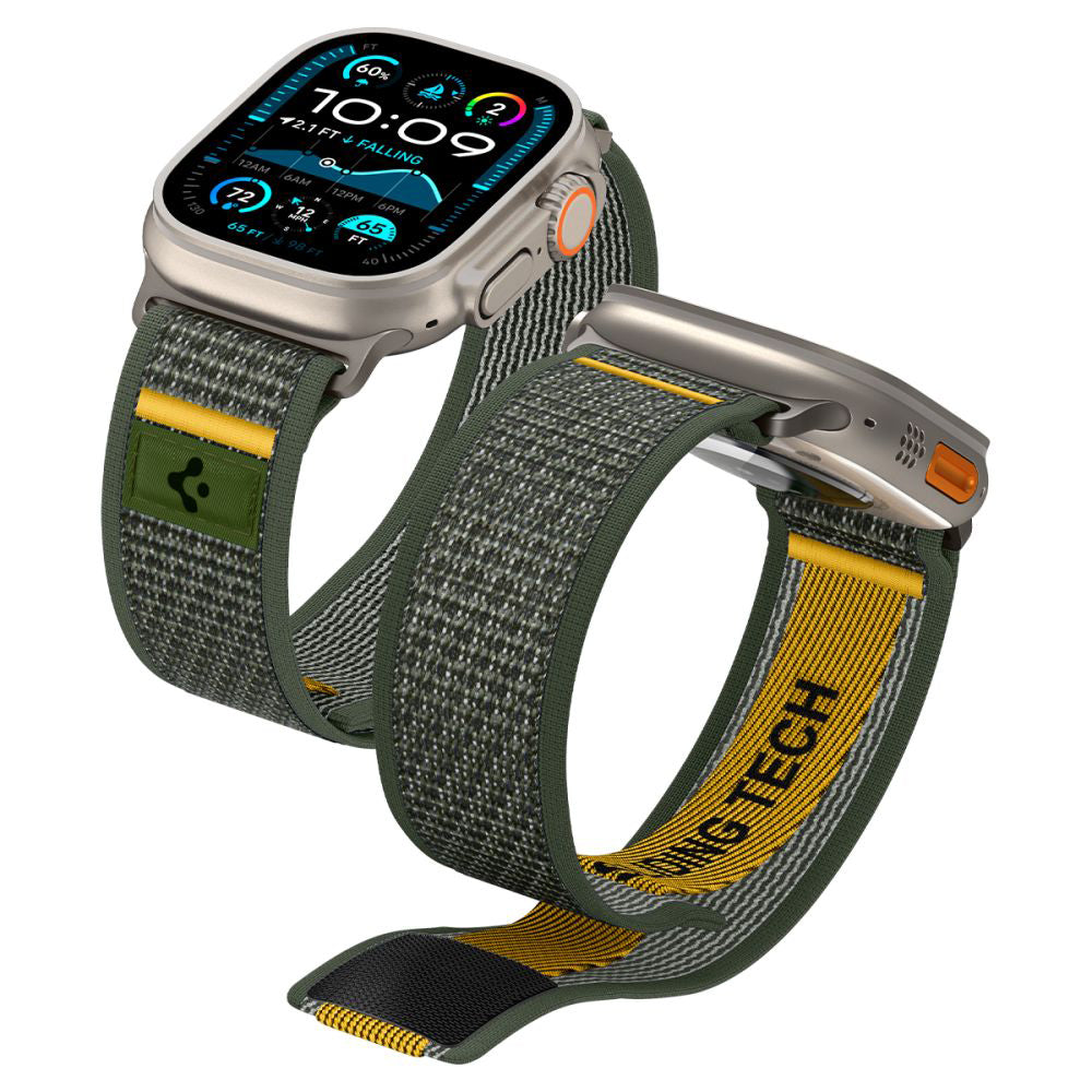 Spigen Athlex Air Armband für Apple Watch 49mm / 46mm / 45mm / 44mm Serie, Grün AMP09035