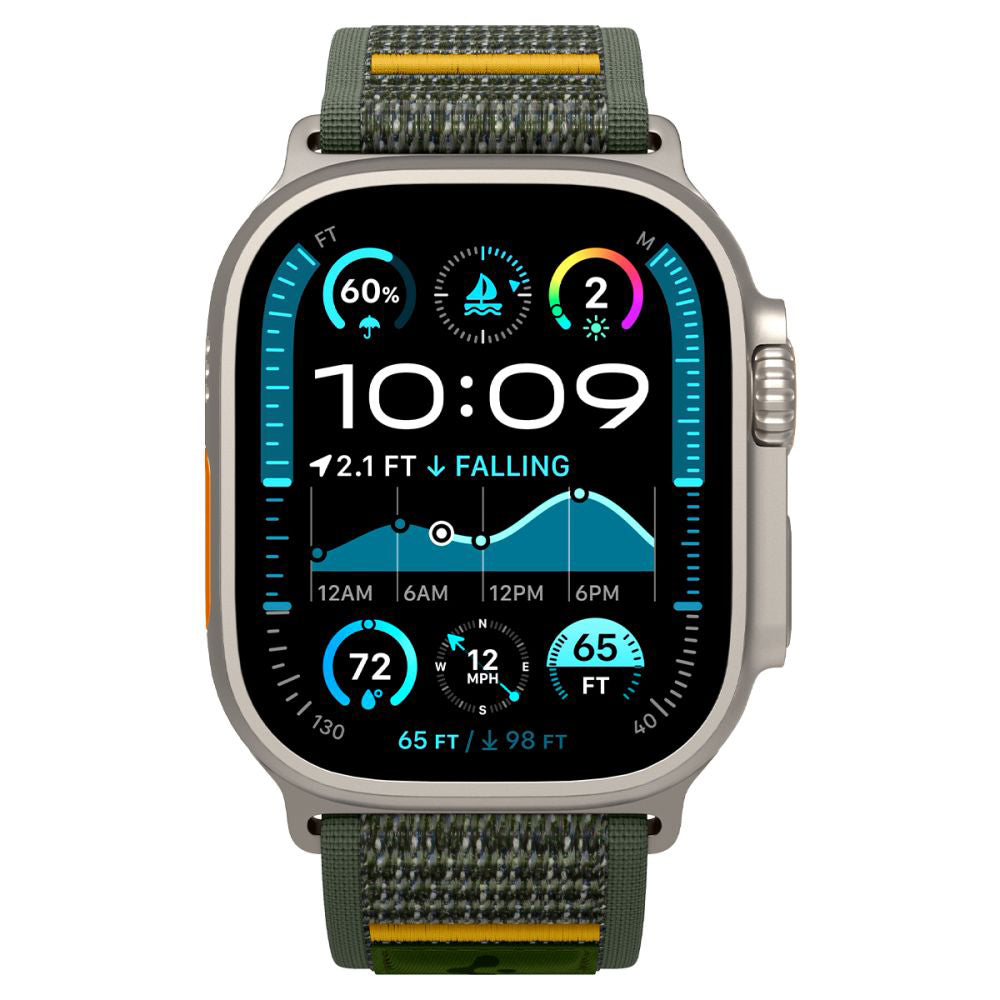 Spigen Athlex Air Armband für Apple Watch 49mm / 46mm / 45mm / 44mm Serie, Grün AMP09035