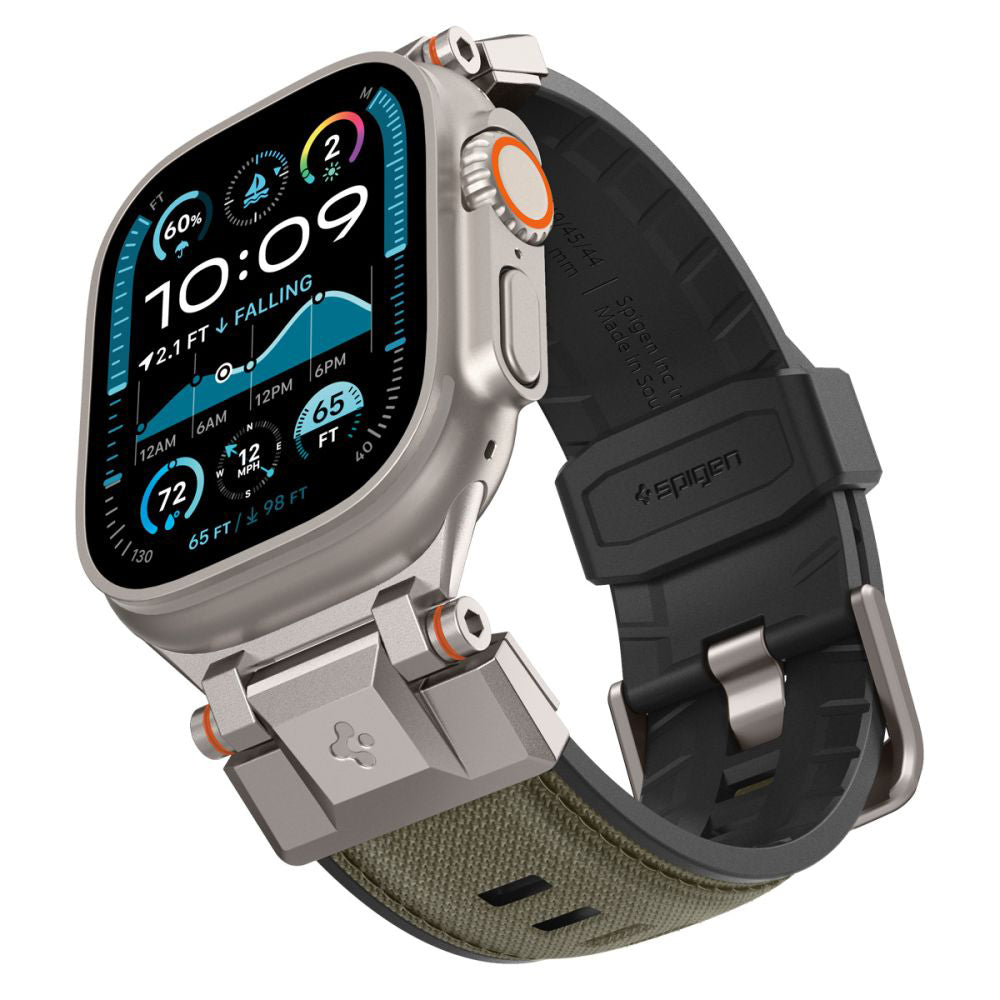 Spigen DuraPro Armor band voor Apple Watch 49mm / 46mm / 45mm / 44mm / 42mm Series, Groen AMP09102