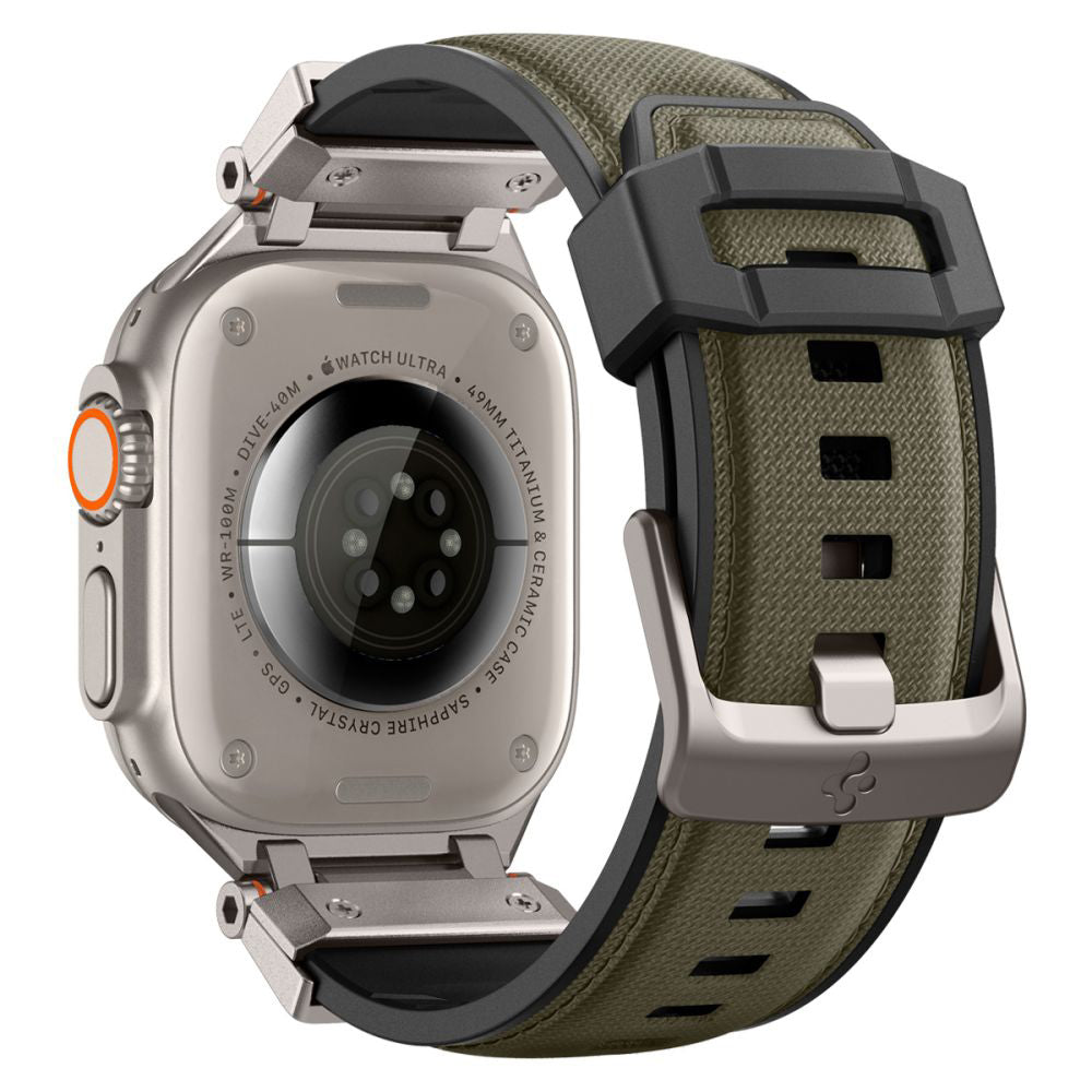 Spigen DuraPro Armor band voor Apple Watch 49mm / 46mm / 45mm / 44mm / 42mm Series, Groen AMP09102