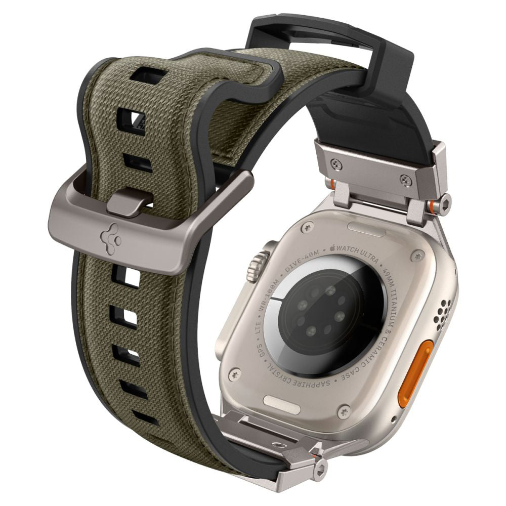 Spigen DuraPro Armor band voor Apple Watch 49mm / 46mm / 45mm / 44mm / 42mm Series, Groen AMP09102