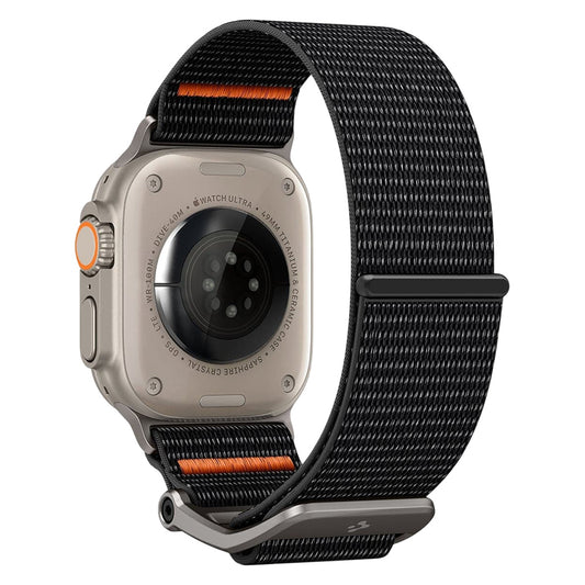 Spigen DuraPro Flex band voor Apple Watch 49mm / 46mm / 45mm / 44mm Series, Zwart AMP05981